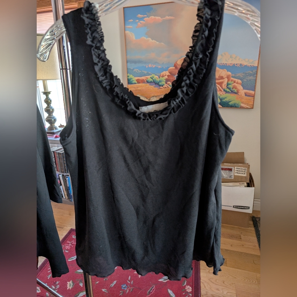 Claudia Richard Black Camisole Top